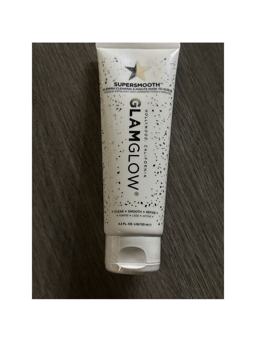 GLAMGLOW Supersmooth Blemish Clearing 5-Minute Mask to Scrub 4.2 oz/125 ml New